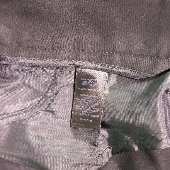 Express Editor Women’s Size 10 Black Straight Leg Ankle Pants 35X25 E785 - Picture 5 of 13